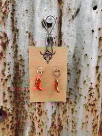 Red Cowboy Boots Dangles