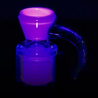 Image 2 of TRANS MARINA > DENSE WHITE SATIN / GREEN STARDUST 18MM SLIDE