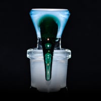 Image 3 of TRANS MARINA > DENSE WHITE SATIN / ATLANTIS 18MM SLIDE