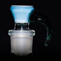 Image 1 of TRANS MARINA > DENSE WHITE SATIN / ATLANTIS 18MM SLIDE