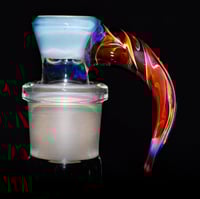 Image 1 of TRANS MARINA > DENSE WHITE SATIN / MAI-TAI 18MM SLIDE