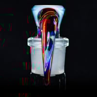 Image 4 of TRANS MARINA > DENSE WHITE SATIN / MAI-TAI 18MM SLIDE