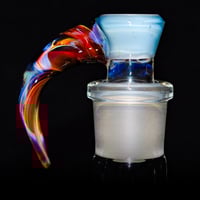 Image 2 of TRANS MARINA > DENSE WHITE SATIN / MAI-TAI 18MM SLIDE