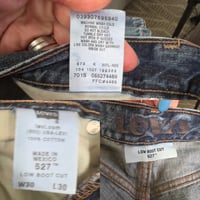 Image 5 of Men's Levi's 527 Boot cut Jeans low rise VNTG ''06'' SZ 30 /30