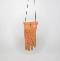 Image 2 of Heron Catches Dragonfly leather glove crossbody bag