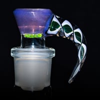 Image 1 of WILDBERRY > ICY WHITE SATIN / ILLUMINATI SPIRAL 18MM SLIDE