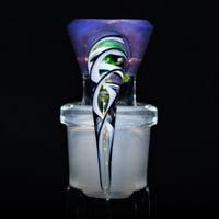 Image 3 of WILDBERRY > ICY WHITE SATIN / ILLUMINATI SPIRAL 18MM SLIDE