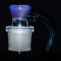 Image 1 of WILDBERRY > ICY WHITE SATIN / BLUE STARDUST 18MM SLIDE