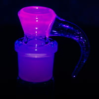 Image 3 of ROSE QUARTZ > ICY WHITE SATIN / BLUE STARDUST 18MM SLIDE