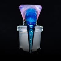 Image 2 of ROSE QUARTZ > ICY WHITE SATIN / TRANS MARINA 18MM SLIDE