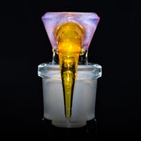 Image 2 of ROSE QUARTZ > ICY WHITE SATIN / TERPS 18MM SLIDE