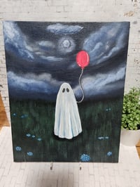Image 5 of Ghost and Red Balloon | Original 8 x 10