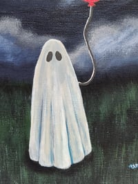 Image 2 of Ghost and Red Balloon | Original 8 x 10