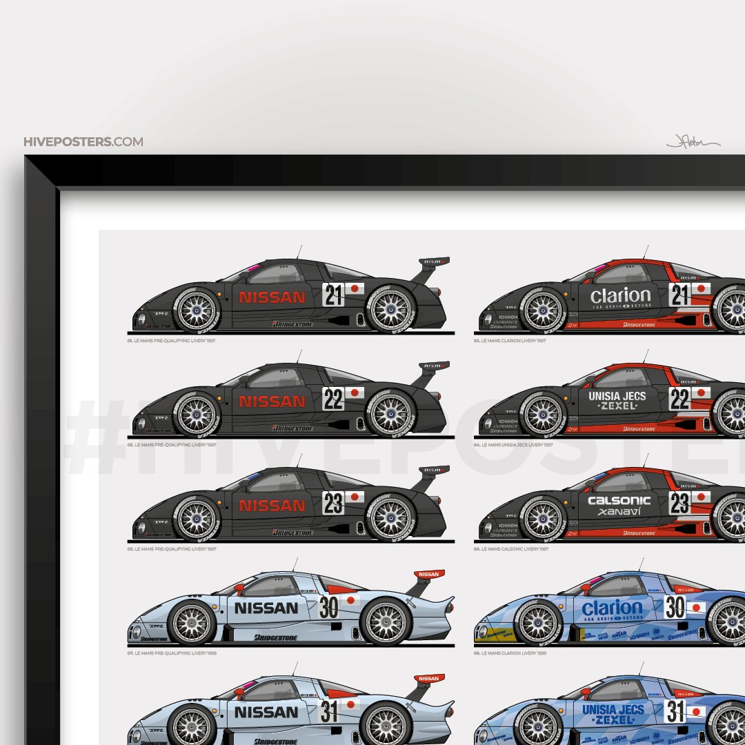 Nissan R390 GT1 Poster | Hive Posters