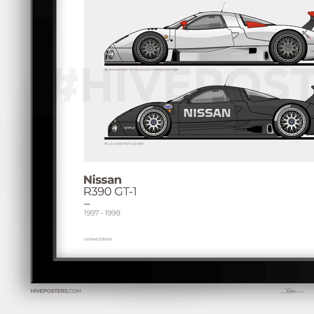 Nissan R390 GT1 Poster | Hive Posters