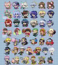 2.5 Inch Acrylic Charms 