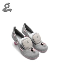 Image 1 of Three Tongue Drawstring High Heels