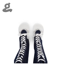 Image 3 of Denim Print “LAPEL#3” Boxing Boots