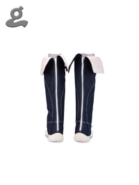 Image 4 of Denim Print “LAPEL#3” Boxing Boots