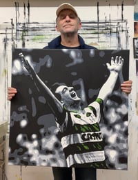 PAUL McSTAY ORIGINAL CELTIC FC PAINTING