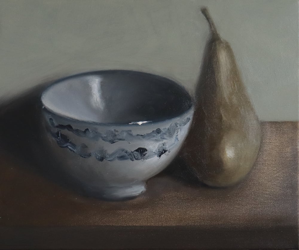 Image of Nature morte au bol et à la poire