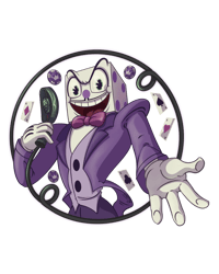 Image 5 of King Dice Sticker Clear BG