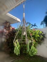 Image of Herb Drying Rack -Decorative Herb Drying Rack Hanging - Secured Herb Dryer Hooks - Macrame Boho Flow