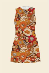 Image 2 of Cotton Yesterday Mini in Psychedelic Meadow Pink