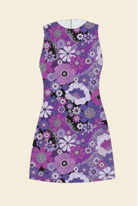 Image 3 of Cotton Yesterday Mini in Psychedelic Meadow Pink