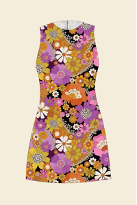 Image 1 of Cotton Yesterday Mini in Psychedelic Meadow Pink