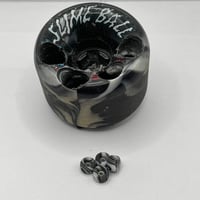 Image 1 of Slime Balls Black/white Swirl 97A