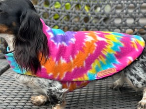 Image of Tye Dye Fleece Coat