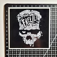 Image 2 of The Freeze Band Logo With One Eye'd Skull Glossy Finish Vinyl Sticker