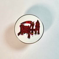 Image 1 of Death Enamel Pin With Original Band Logo