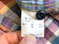 Image 7 of Hysteric Glamour linen/cotton plaid shirt, made in Japan, size L (fits M)