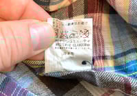 Image 8 of Hysteric Glamour linen/cotton plaid shirt, made in Japan, size L (fits M)