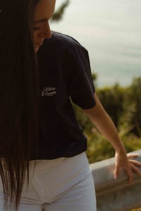Image 3 of CAMISETA OVERSIZE MUJER "KLASIKA" MARINA 