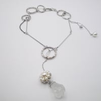 Image 2 of Mecha-Flower Silver Necklace 