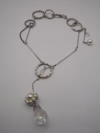 Image 4 of Mecha-Flower Silver Necklace 
