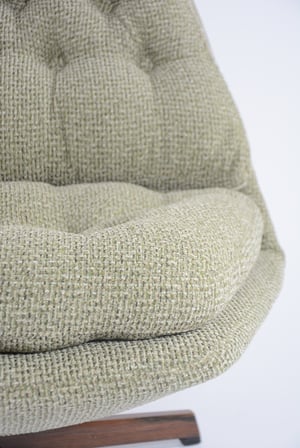 Image of Fauteuil scandinave pivotant vert