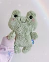 Sage ~ Happy Froggy Plushie (9.5 inches)