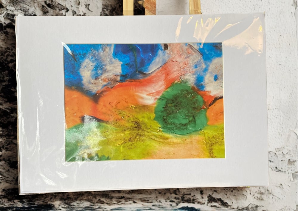 Image of “The Land” Print with A4 mount 