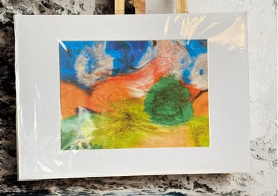 Image of “The Land” Print with A4 mount 