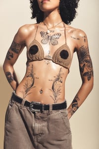 Image 1 of Khaki Brown Nipple Top