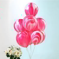 Image 2 of 12" Tie Dye Red/Purple/Blue/Black/Yellow