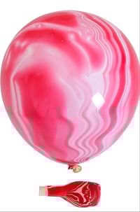 Image 1 of 12" Tie Dye Red/Purple/Blue/Black/Yellow