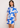 Vestido corto ondas azul