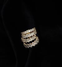 Image 1 of Icy Wifey Ring Double Gold Double Silver 