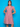 Vestido corto ondas verticales fucsia
