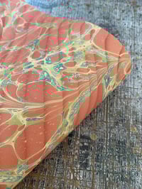 Image 2 of NEW - colourful hand marbled book-cloth No. 3